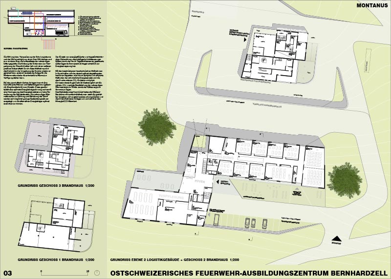 Fahr Architekt Hannover - Feuerwehr Ausbildungszentrum <small>Bernhardzell Schweiz</small>